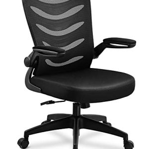 COMHOMA Office Desk Chair with Armrest Office Computer Chairs Ergonomic Conference Executive Manager Work Chair Black 0