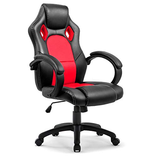 IntimaTe WM Heart Gaming Chair Ergonomic Office Desk Chair Swivel Racing Computer Chair PC Gamer Chair Adjustable Task Chair Red 0