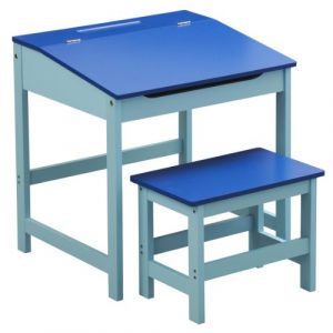 Premier Housewares Childrens Desk and Stool Set Blue 0