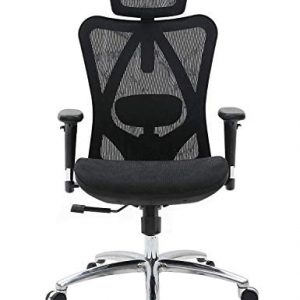 SIHOO Ergonomic Office Chair Mesh Desk Chair with Adjustable Lumbar Support 3D Armrests Breathable High Back Computer Chair Black 0