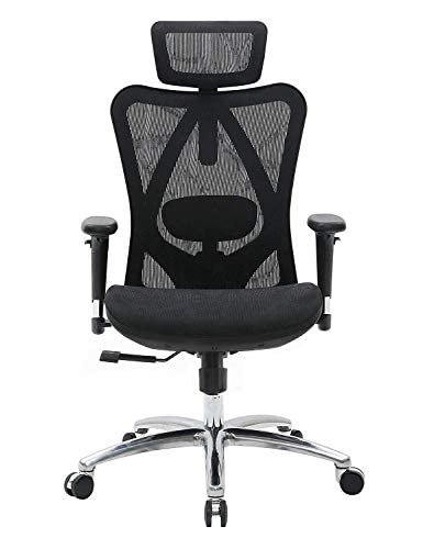 SIHOO Ergonomic Office Chair Mesh Desk Chair with Adjustable Lumbar Support 3D Armrests Breathable High Back Computer Chair Black 0