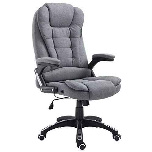 Cherry Tree Furniture Executive Recline Extra Padded Office Chair Grey Fabric 0